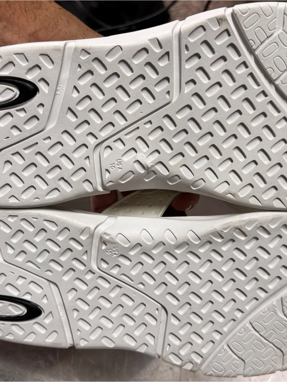 Oakley White Logo Flip Flop Sandals